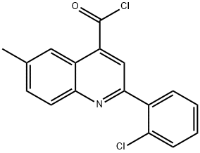 2-(2-chlorophenyl)-6-methylquinoline-4-carbonyl chloride Struktur