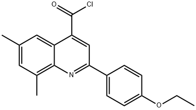 2-(4-ethoxyphenyl)-6,8-dimethylquinoline-4-carbonyl chloride Struktur