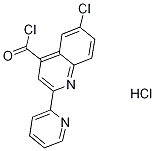 6-chloro-2-pyridin-2-ylquinoline-4-carbonyl chloride hydrochloride Struktur