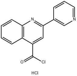 2-pyridin-3-ylquinoline-4-carbonyl chloride hydrochloride Struktur