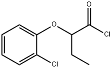 2-(2-chlorophenoxy)butanoyl chloride Struktur