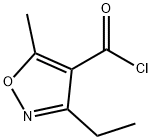 3-ethyl-5-methylisoxazole-4-carbonyl chloride Struktur