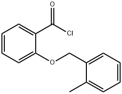 2-[(2-methylbenzyl)oxy]benzoyl chloride Struktur