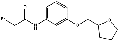 2-Bromo-N-[3-(tetrahydro-2-furanylmethoxy)phenyl]-acetamide Struktur