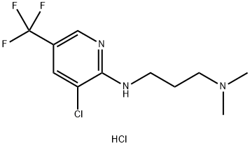 N1-[3-Chloro-5-(trifluoromethyl)-2-pyridinyl]-N3,N3-dimethyl-1,3-propanediamine hydrochloride Struktur