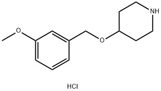 4-[(3-Methoxybenzyl)oxy]piperidine hydrochloride Struktur