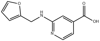 2-[(2-Furylmethyl)amino]isonicotinic acid Struktur