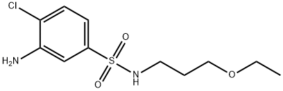 3-Amino-4-chloro-N-(3-ethoxypropyl)-benzenesulfonamide Struktur