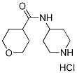 N-(4-Piperidinyl)tetrahydro-2H-pyran-4-carboxamide hydrochloride Struktur