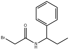 2-Bromo-N-(1-phenylpropyl)acetamide Struktur