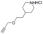 4-[2-(2-Propynyloxy)ethyl]piperidine hydrochloride Struktur