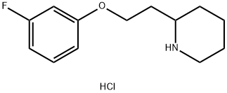 2-[2-(3-Fluorophenoxy)ethyl]piperidinehydrochloride Struktur