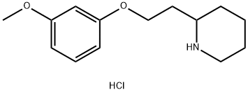 3-Methoxyphenyl 2-(2-piperidinyl)ethyl etherhydrochloride Struktur