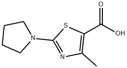 4-Methyl-2-pyrrolidin-1-yl-thiazole-5-carboxylic acid Struktur