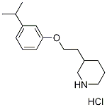 3-[2-(3-Isopropylphenoxy)ethyl]piperidinehydrochloride Struktur