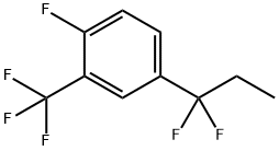 4-(1,1-Difluoropropyl)-1-fluoro-2-(trifluoromethyl)benzene Struktur