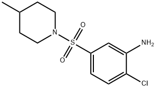 2-Chloro-5-[(4-methyl-1-piperidinyl)sulfonyl]-aniline Struktur