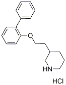 3-[2-([1,1'-Biphenyl]-2-yloxy)ethyl]piperidinehydrochloride Struktur