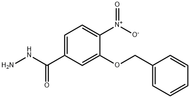 3-(Benzyloxy)-4-nitrobenzenecarbohydrazide Struktur