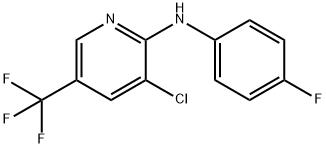 3-Chloro-N-(4-fluorophenyl)-5-(trifluoromethyl)-2-pyridinamine Struktur