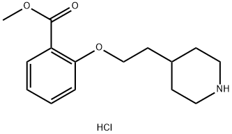 Methyl 2-[2-(4-piperidinyl)ethoxy]benzoatehydrochloride Struktur