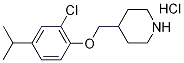 4-[(2-Chloro-4-isopropylphenoxy)methyl]piperidinehydrochloride Struktur