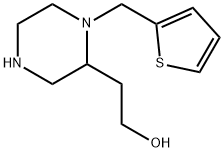 2-[1-(2-Thienylmethyl)-2-piperazinyl]ethanol Struktur