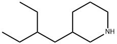 3-(2-Ethylbutyl)piperidine Struktur