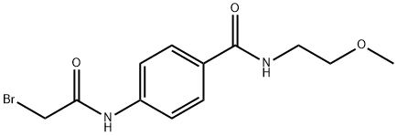 4-[(2-Bromoacetyl)amino]-N-(2-methoxyethyl)-benzamide Struktur