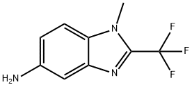 1-Methyl-2-trifluoromethyl-1H-benzoimidazol-5-ylamine Struktur