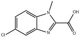 5-Chloro-1-methyl-1H-benzoimidazole-2-carboxylic acid Struktur