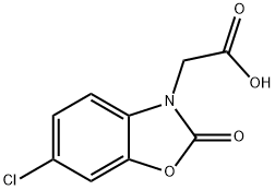 3(2H)-benzoxazoleacetic acid, 6-chloro-2-oxo- Struktur