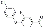 ethanone, 1-[4-[(4-chlorophenyl)thio]-3-fluorophenyl]- Struktur