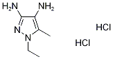 1H-pyrazole-3,4-diamine, 1-ethyl-5-methyl- Struktur