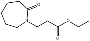 1H-azepine-1-propanoic acid, hexahydro-2-oxo-, ethyl ester Struktur