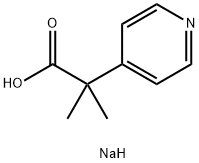 Sodium 2-methyl-2-(pyridin-4-yl)propanoate Struktur