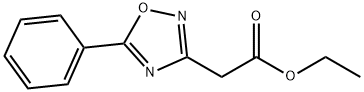 (5-Phenyl-[1,2,4]oxadiazol-3-yl)-acetic acid ethyl ester Struktur