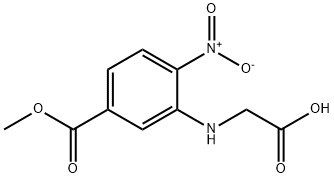 2-{[5-(Methoxycarbonyl)-2-nitrophenyl]-amino}acetic acid Struktur