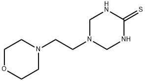 5-(2-Morpholin-4-ylethyl)-1,4,5,6-tetrahydro-1,3,5-triazine-2-thiol Struktur