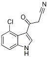 3-(4-Chloro-1H-indol-3-yl)-3-oxopropanenitrile Struktur