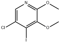 5-Chloro-4-iodo-2,3-dimethoxypyridine Struktur