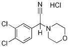 (3,4-Dichloro-phenyl)-morpholin-4-yl-acetonitrile hydrochloride Struktur