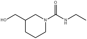 N-Ethyl-3-(hydroxymethyl)piperidine-1-carboxamide Struktur