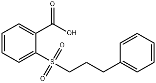 2-[(3-Phenylpropyl)sulfonyl]benzoic acid Struktur