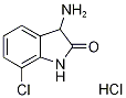 3-Amino-7-chloro-1,3-dihydro-2H-indol-2-one hydrochloride Struktur