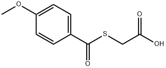 [(4-Methoxybenzoyl)thio]acetic acid Struktur