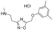 (2-{5-[(3,5-Dimethylphenoxy)methyl]-1,2,4-oxadiazol-3-yl}ethyl)methylamine hydrochloride Struktur