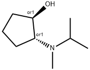 trans-2-[Isopropyl(methyl)amino]cyclopentanol Struktur