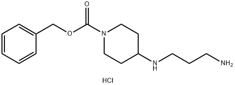 Benzyl 4-[(3-aminopropyl)amino]piperidine-1-carboxylate dihydrochloride Struktur