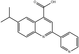 6-Isopropyl-2-pyridin-3-ylquinoline-4-carboxylic acid Struktur